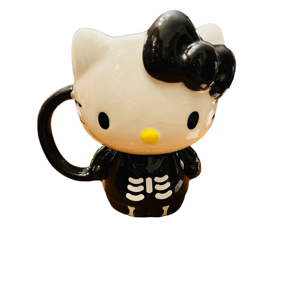 Halloween Hello Kitty skeleton mug